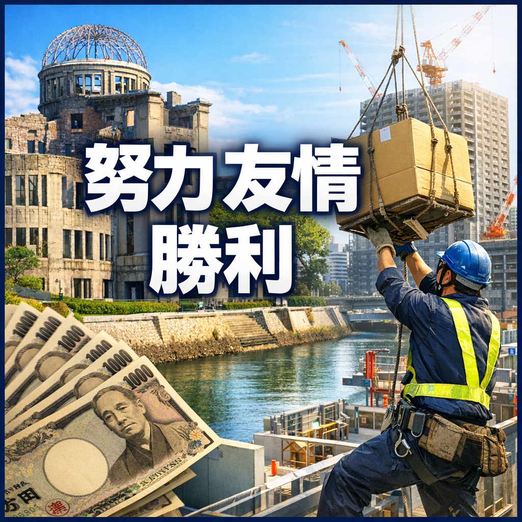 広島の建設現場を支える荷揚げの仕事。高収入で安定した生活を