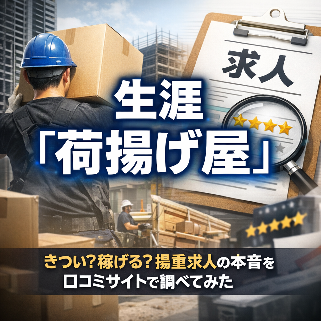 きつい？稼げる？揚重求人の本音を口コミサイトで調べてみた